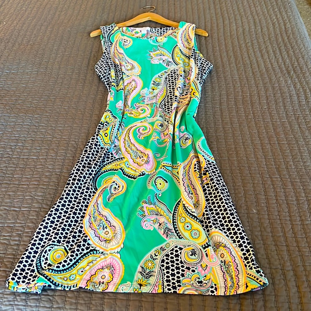 Charter Club Paisley Dress Sz XL